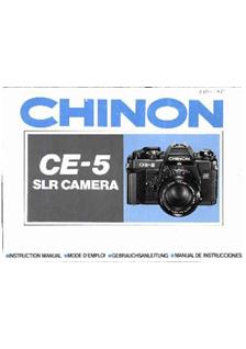 Chinon CE 5 manual. Camera Instructions.